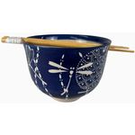 Bowl with Chopsticks Set - 18oz - Tombo Dragonfly