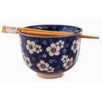 Bowl with Chopsticks Set - 18oz - Ume Plum