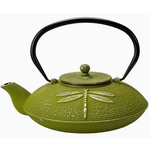 Teapot - Cast Iron Dragonfly - 37oz - Green