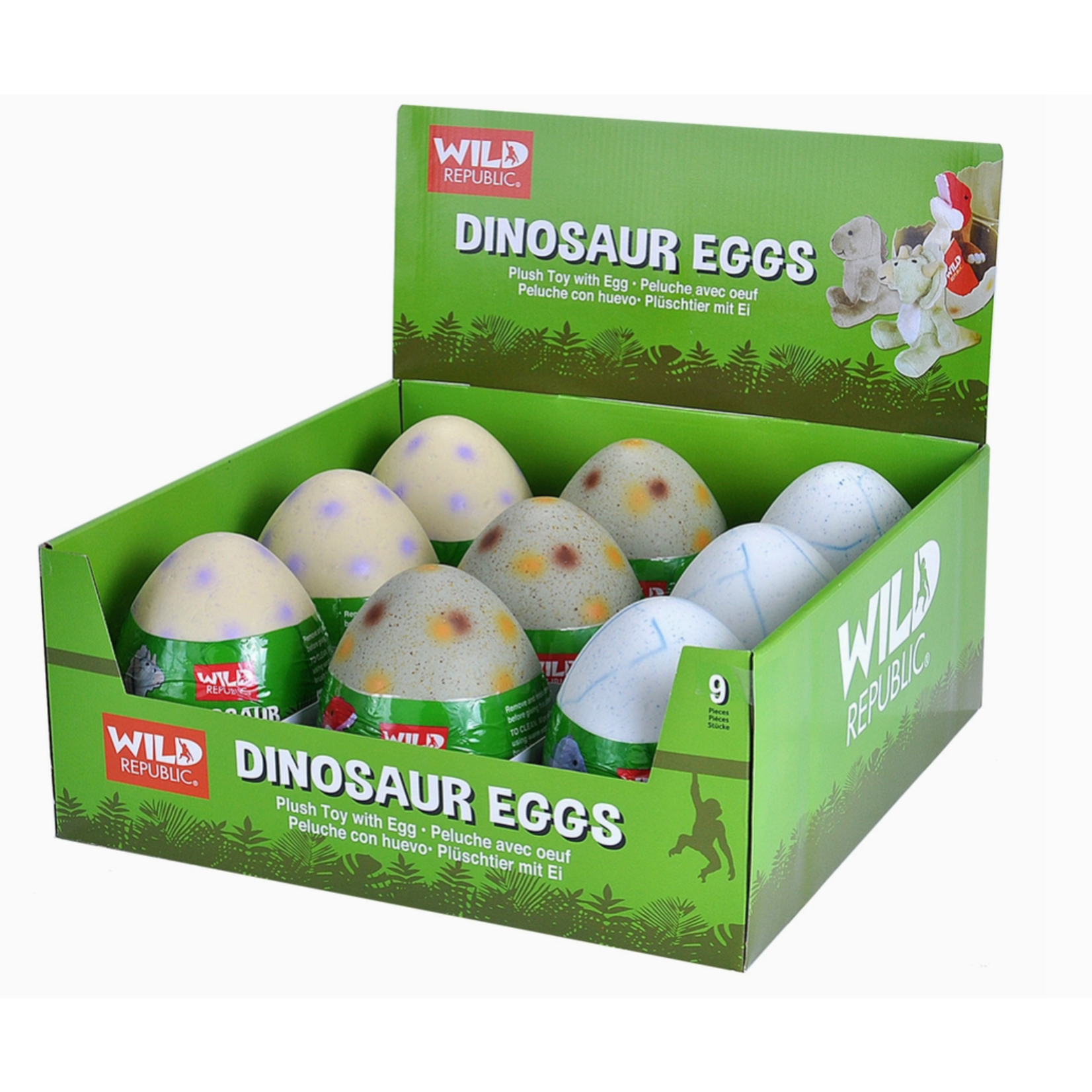 Dinosaur Egg with Triceratops Plush Toy