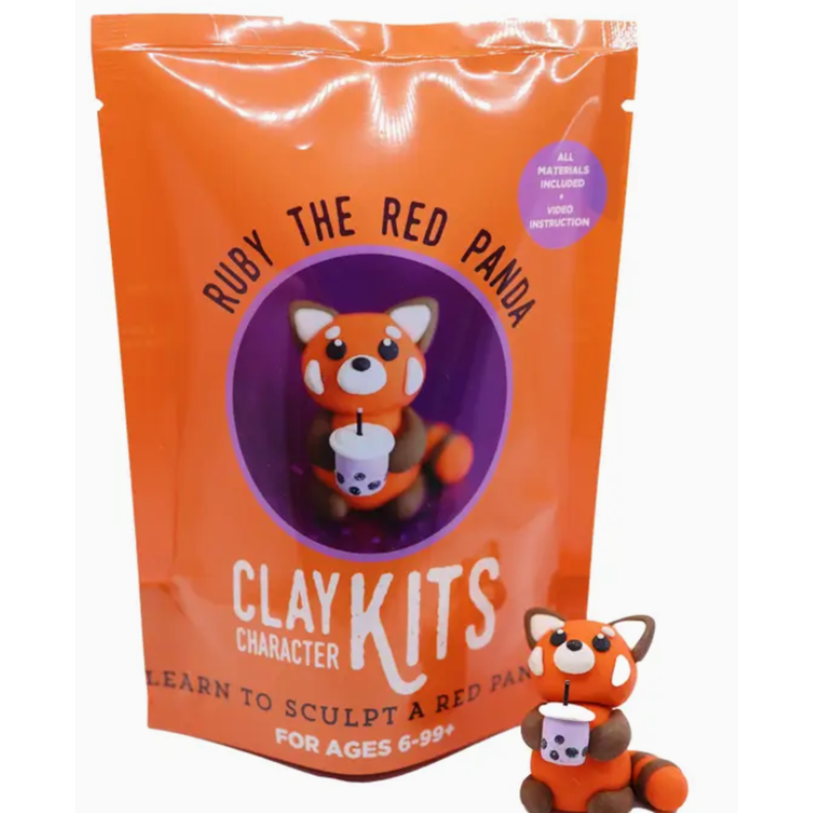Clay Modeling Kit - Polymer - Red Panda