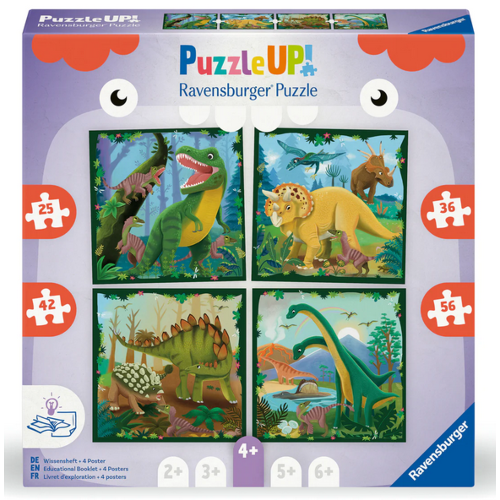 Puzzle Up Dinosaurs 25/36/42/56 Piece Puzzle