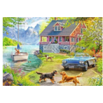 Summer Lake House 200 Piece Puzzle