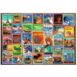 Travel Stamps 200 Piece Puzzle