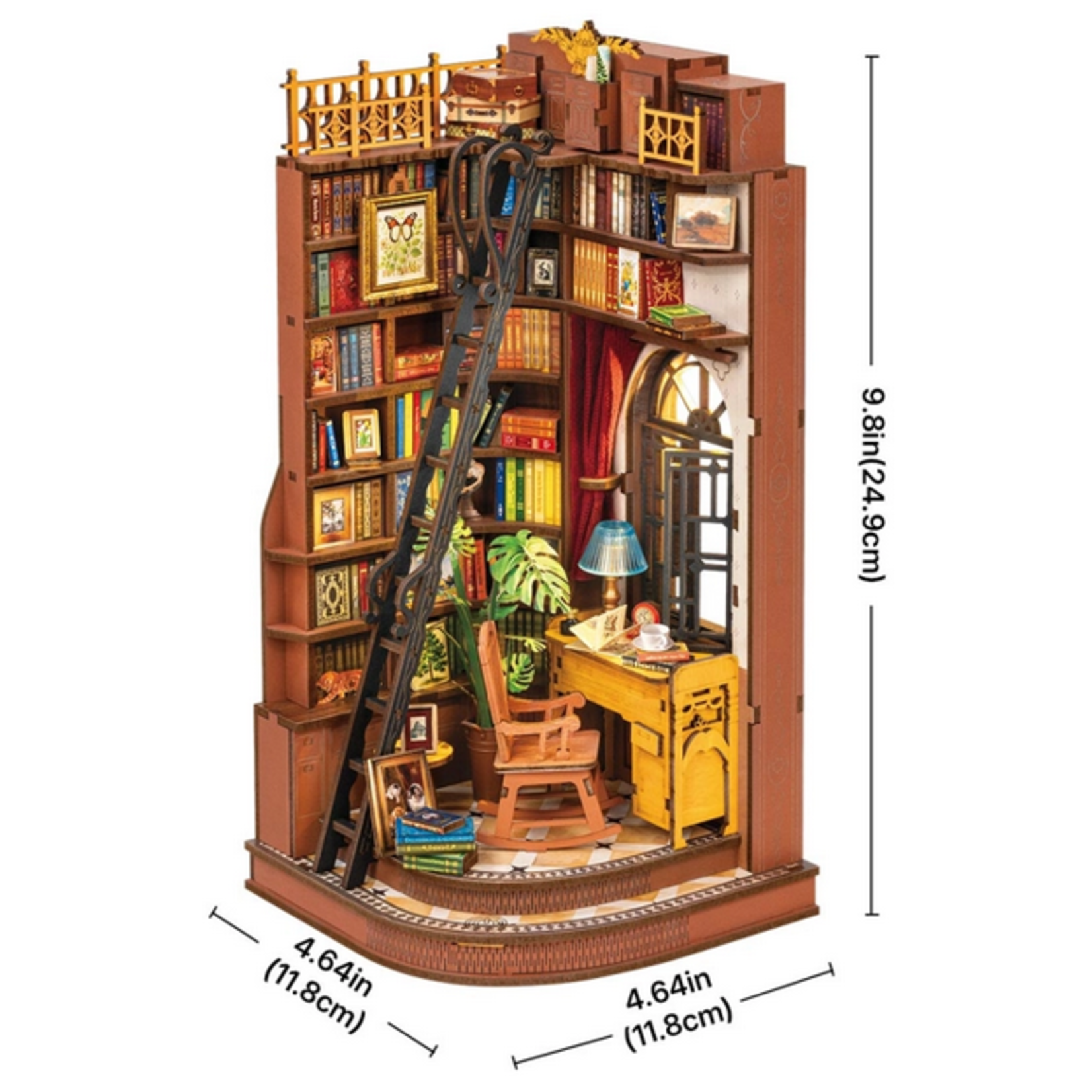 Book Nook Kit - Silent Corner Study Book End