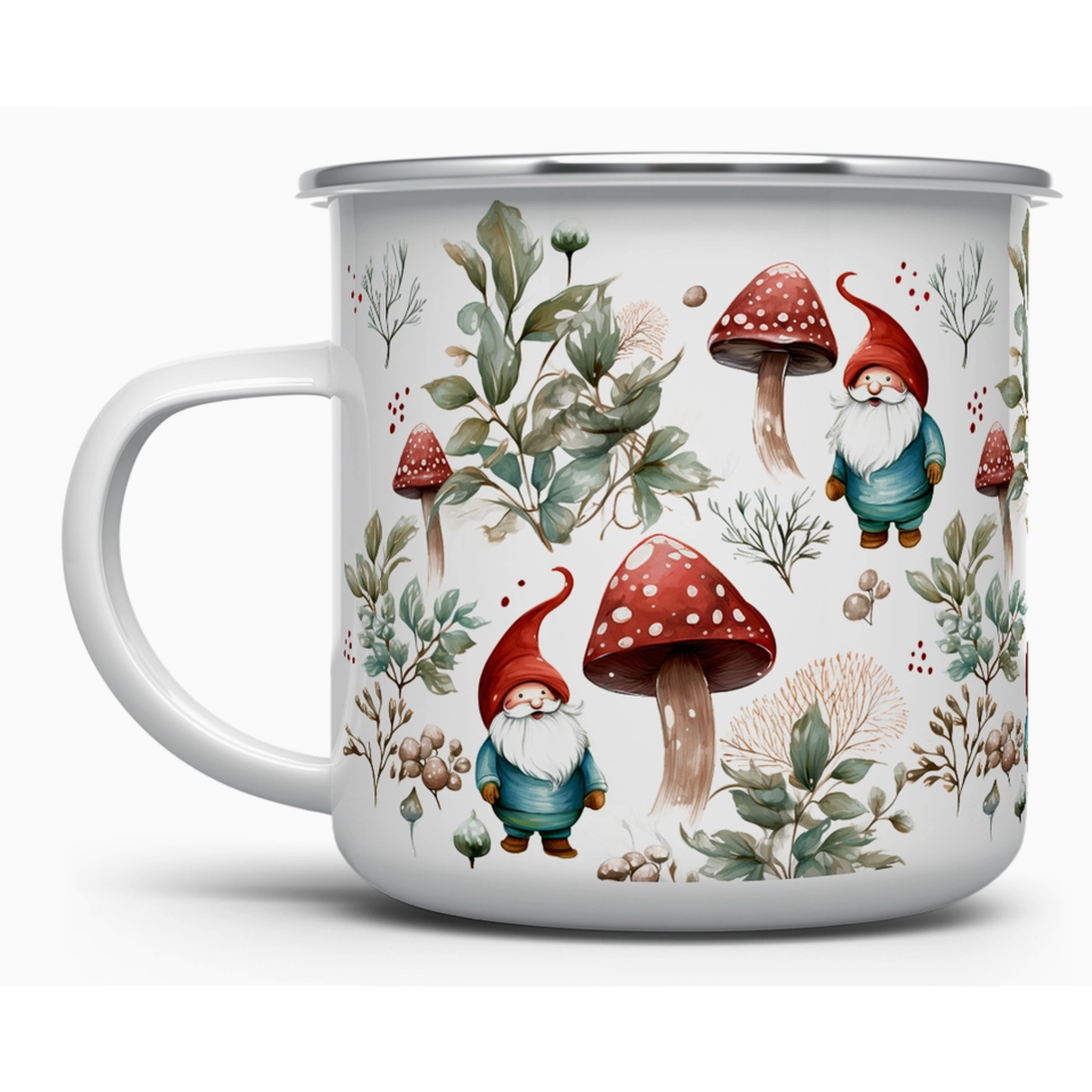 Camp Mug - Enamel Woodland Gnome - 16oz