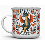 Camp Mug - Enamel Dragon - 16oz
