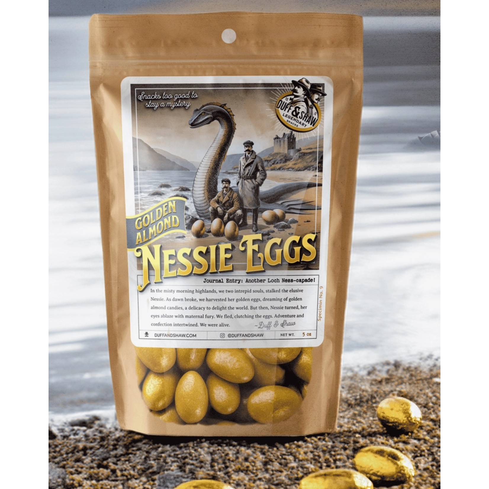 Legendary Snacks - Nessie's Golden Almond Eggs