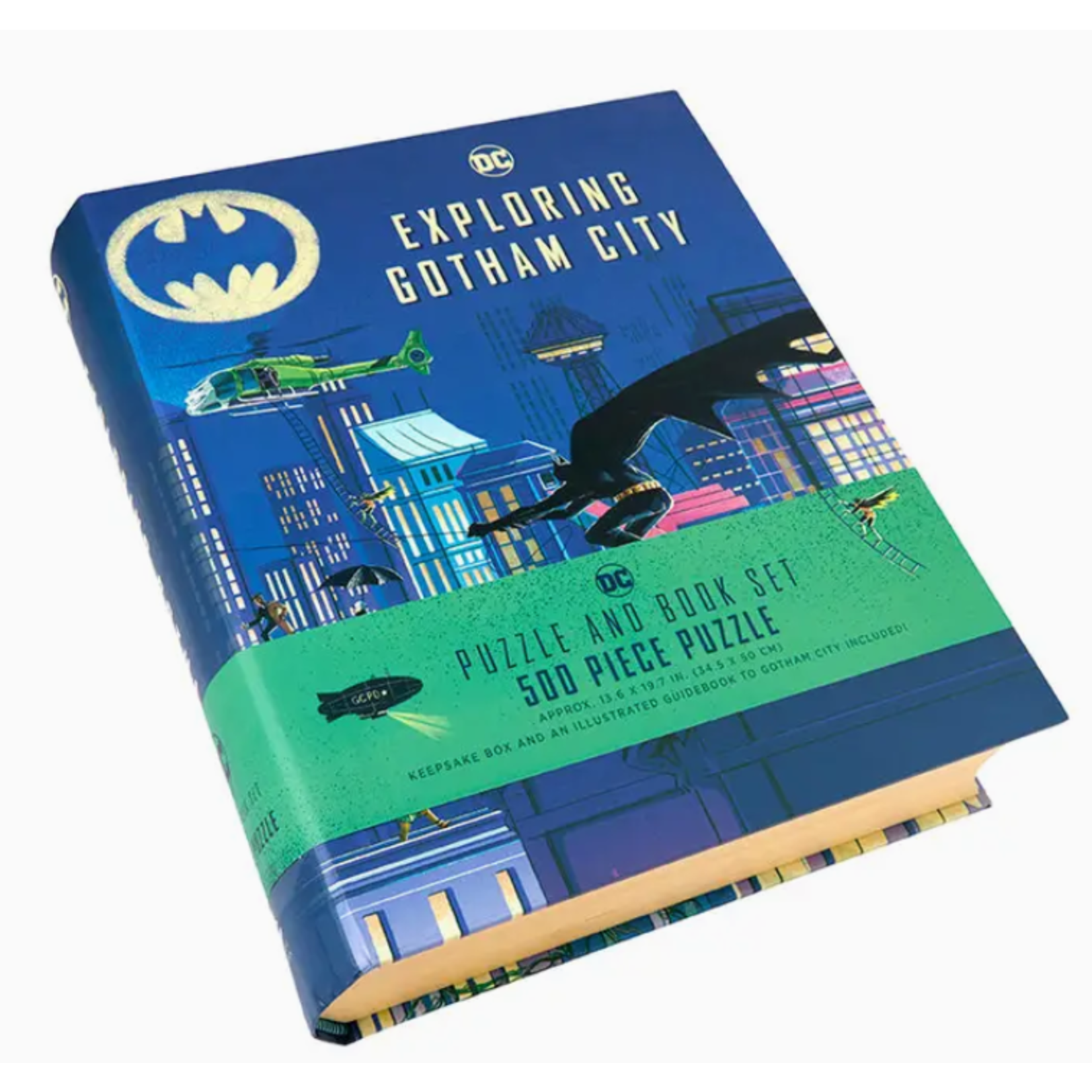 Exploring Gotham City - 500 Piece Puzzle and Book Set