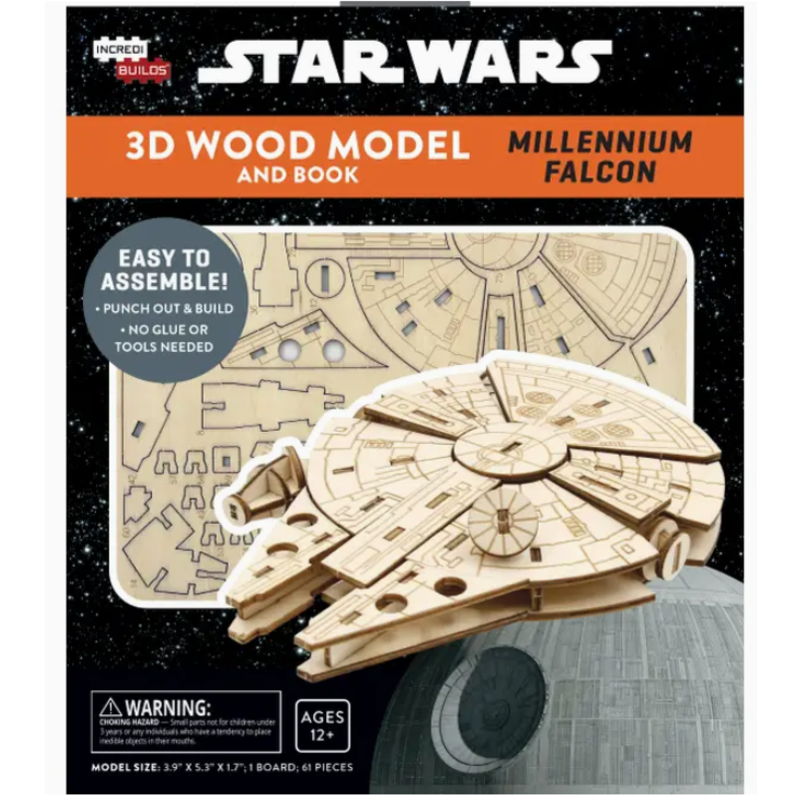 IncrediBuilds - Star Wars - Millennium Falcon 3D Wood Model