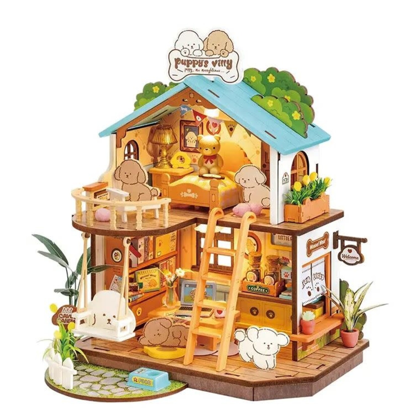 Miniature House Kit - Puppy's Cozy Villa