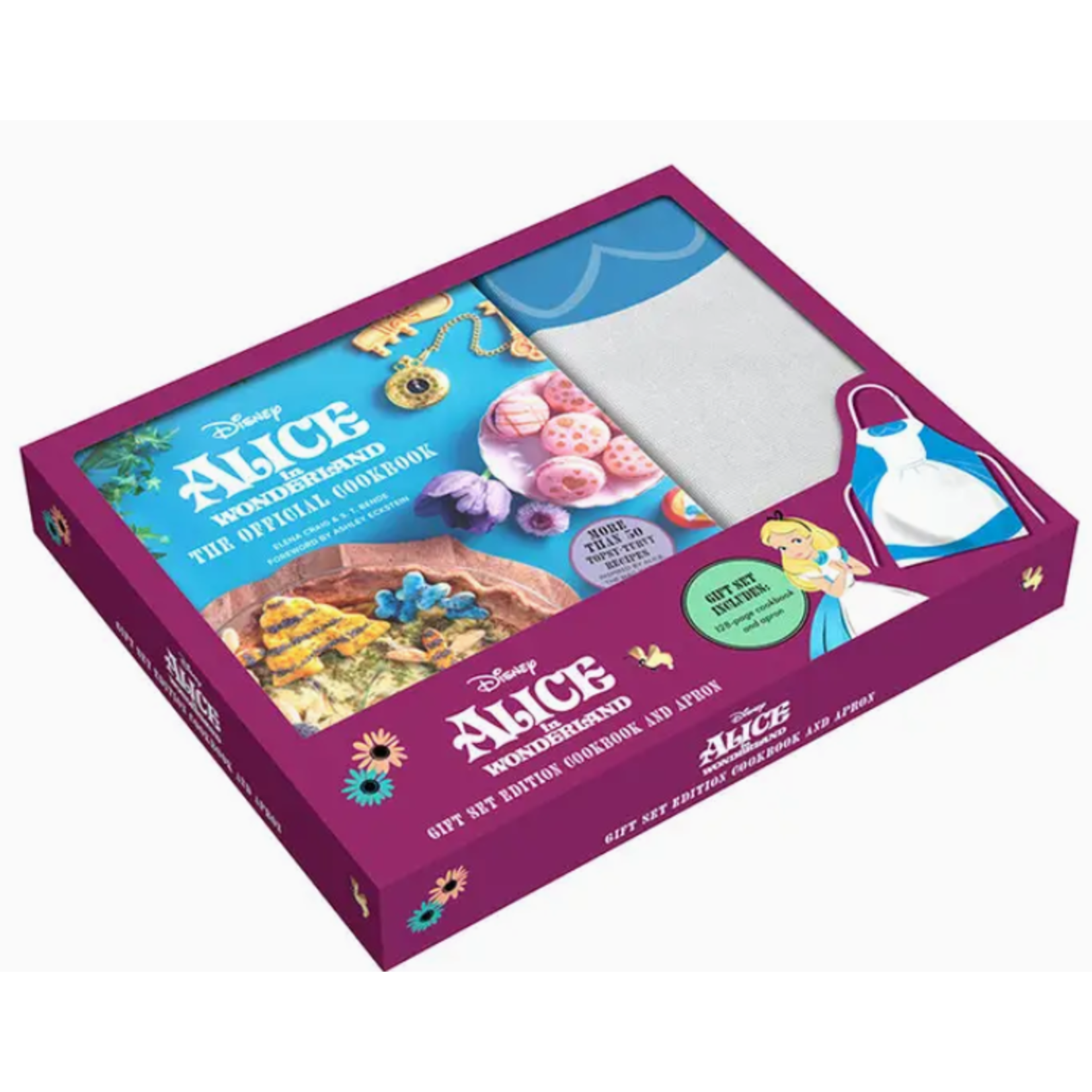 Cookbook - Alice in Wonderland - Gift Set Edition Cookbook and Apron