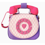 Handbag - Ring Ring Phone - Pastel Checkerboard