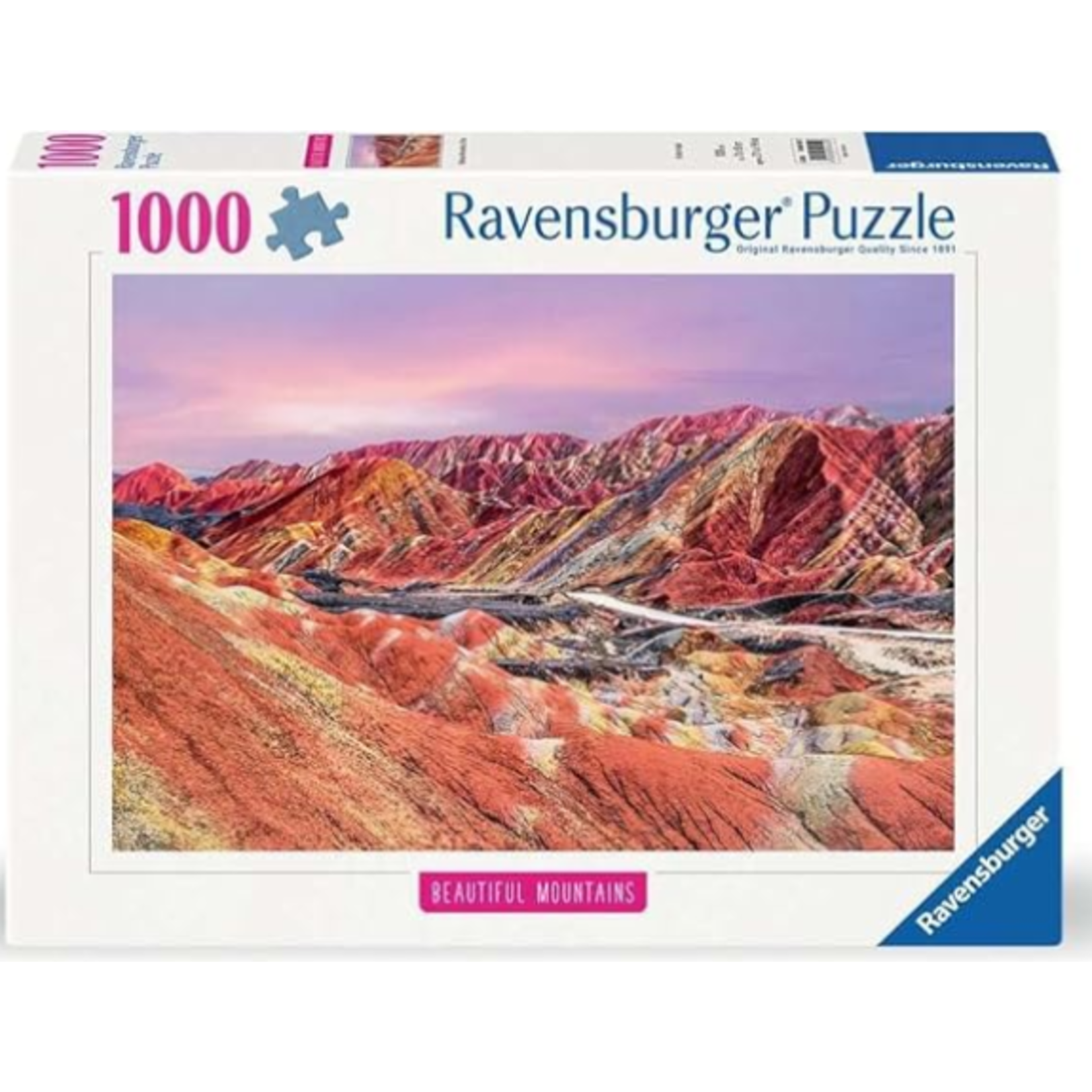 Rainbow Mountains China 1000 Piece Puzzle