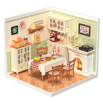 Miniature House Kit - Super Creator - Warm Dining Room