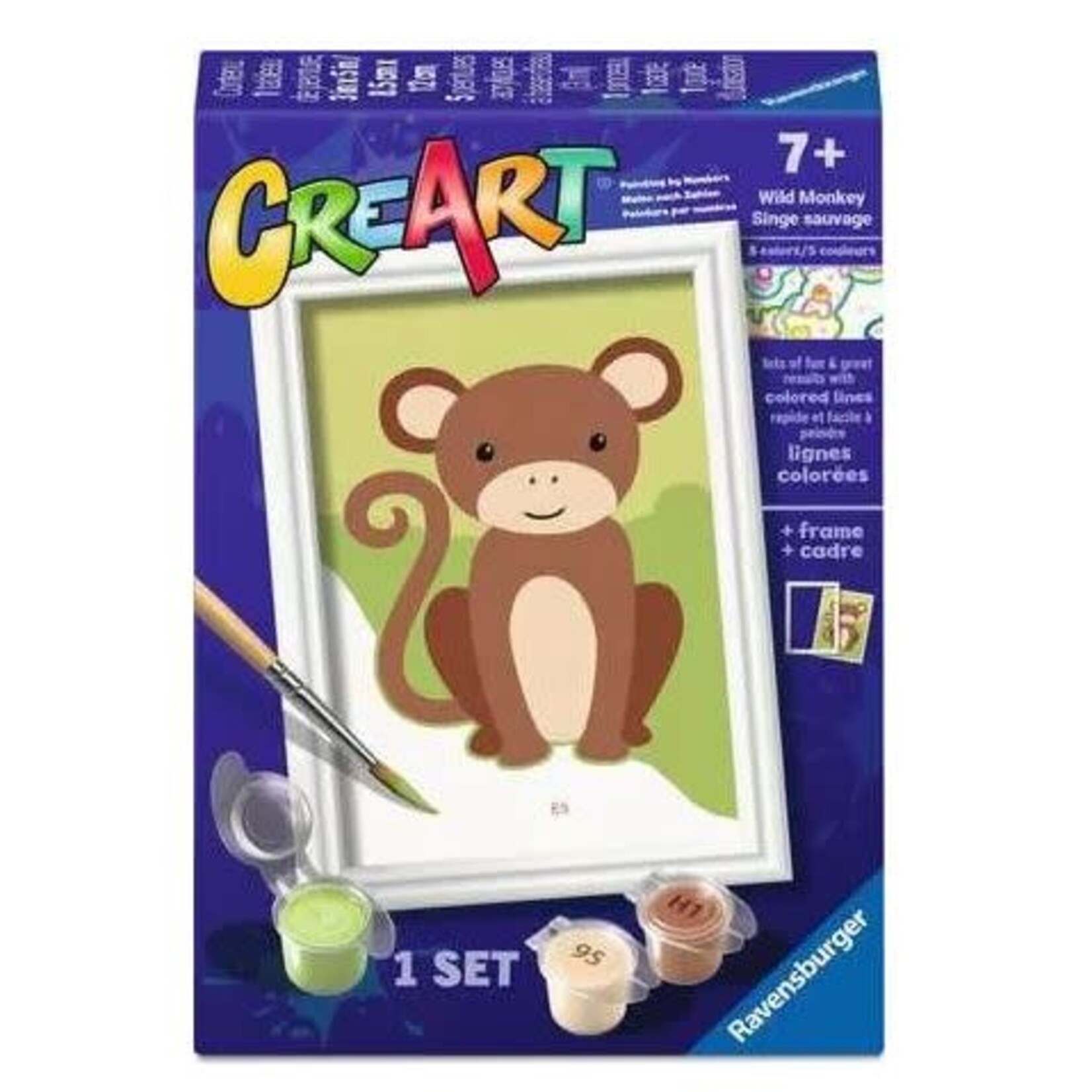 CreArt - Wild Monkey Paint by Numbers