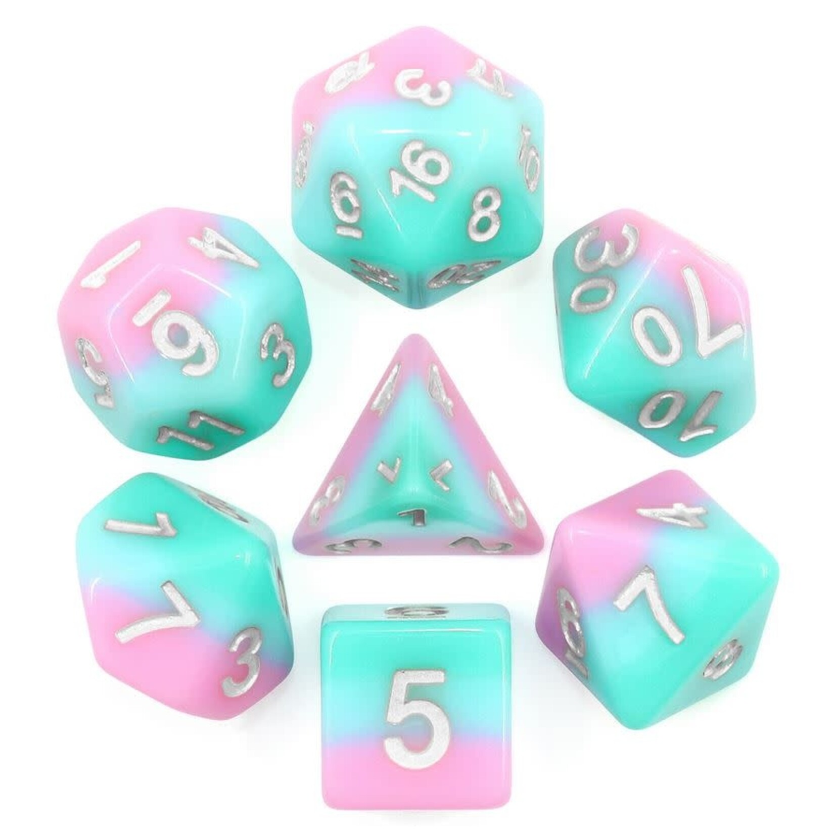 HD Layer Dice: Lover's Whisper Layered | 7 Die Resin Polyhedral Set