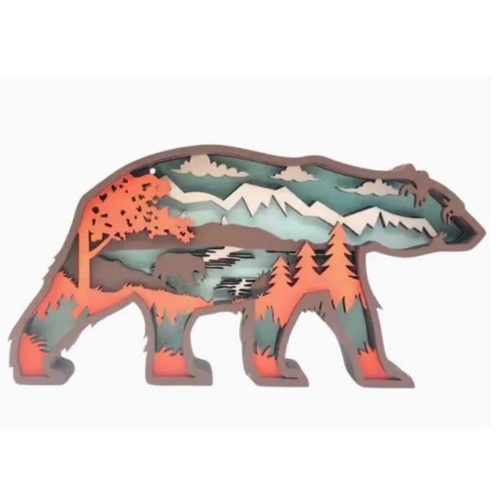 Shelf Sitter - Neon Bear