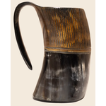 Viking Drinking Horn Mug - Striped - 6in