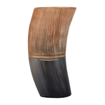 Viking Drinking Horn Cup - Striped - 6in