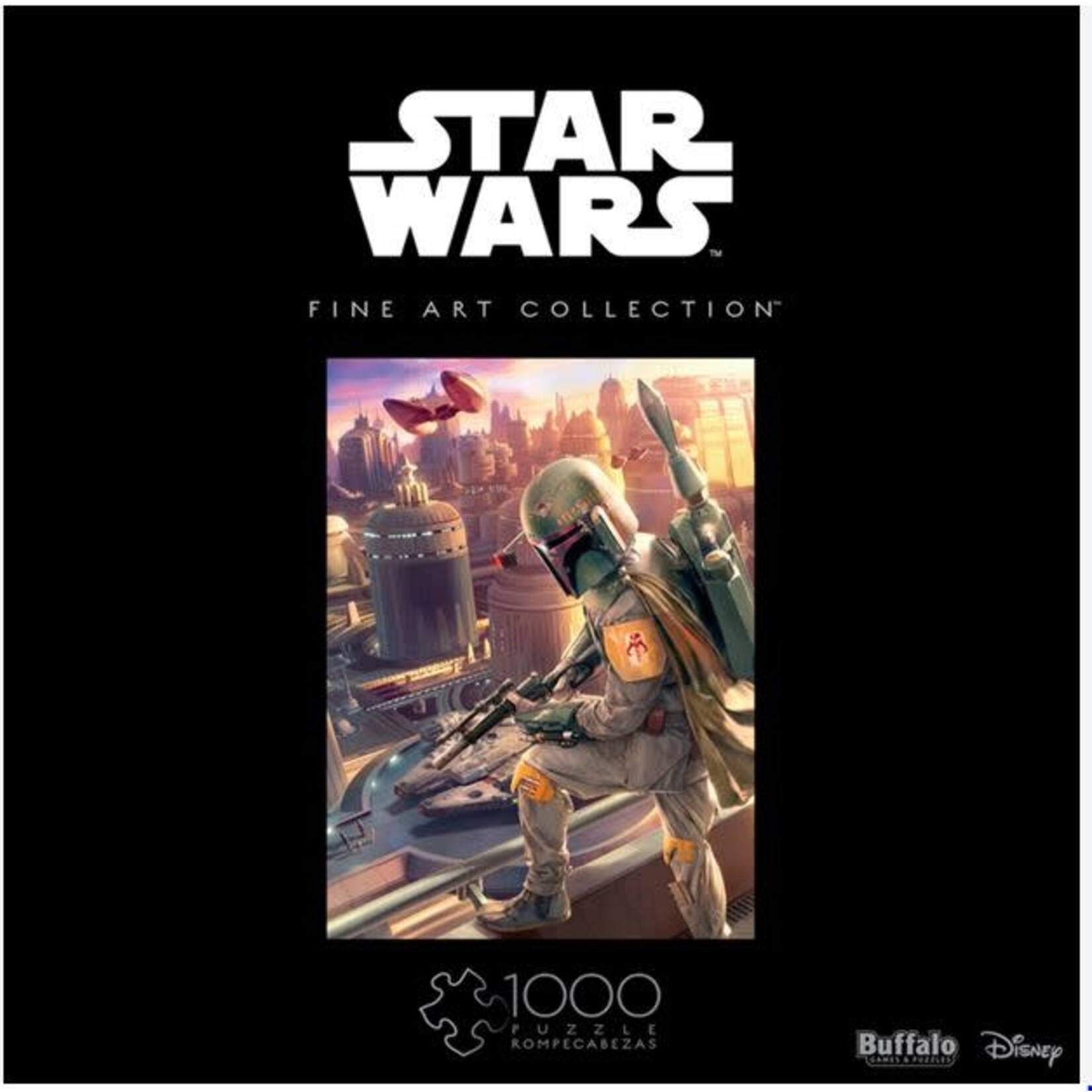 #11690 Star Wars: Boba Fett Fine Art Collection 1000 pc Puzzle Dragon Cache Used Game