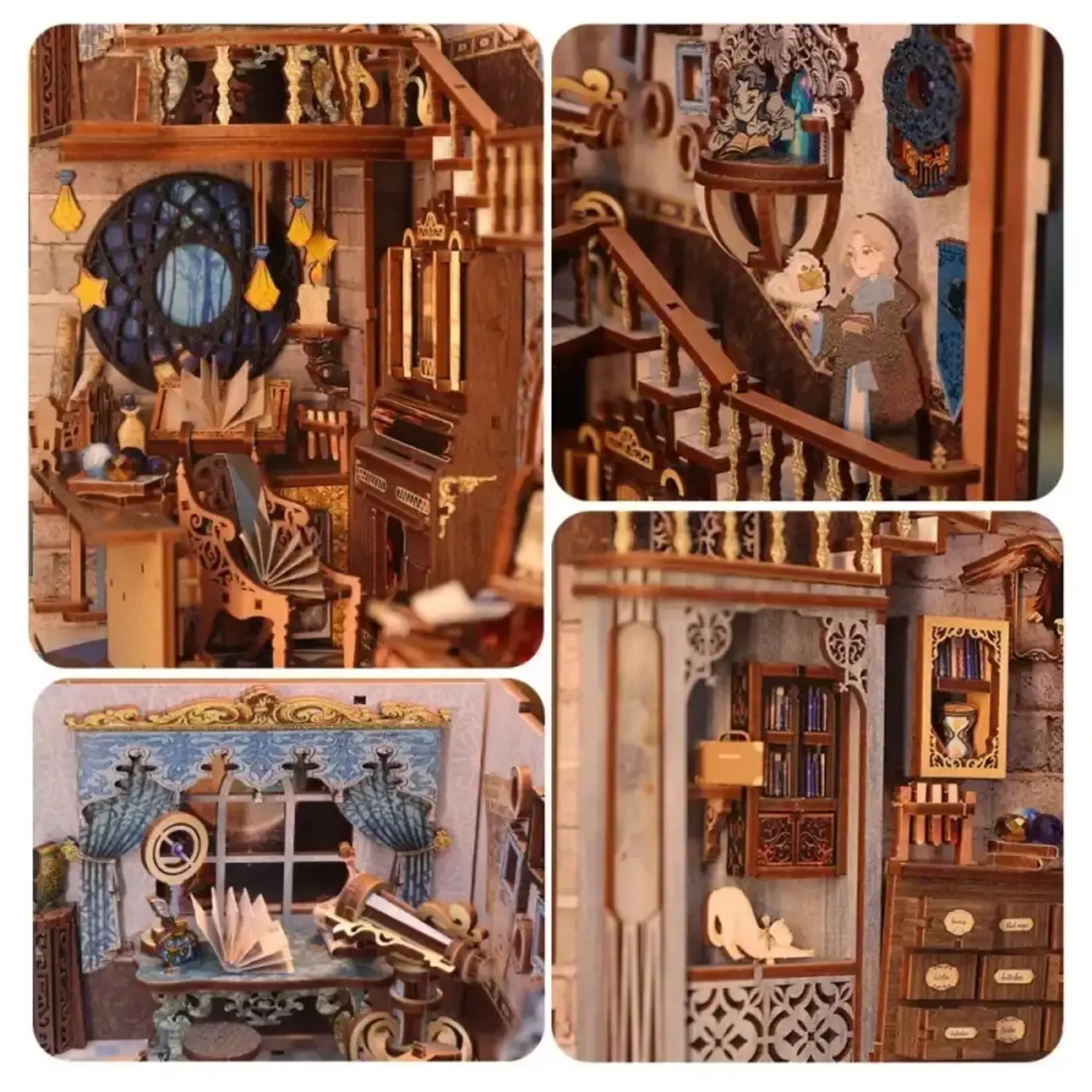 Book Nook Kit - Nebula Common Room with Dust Cover