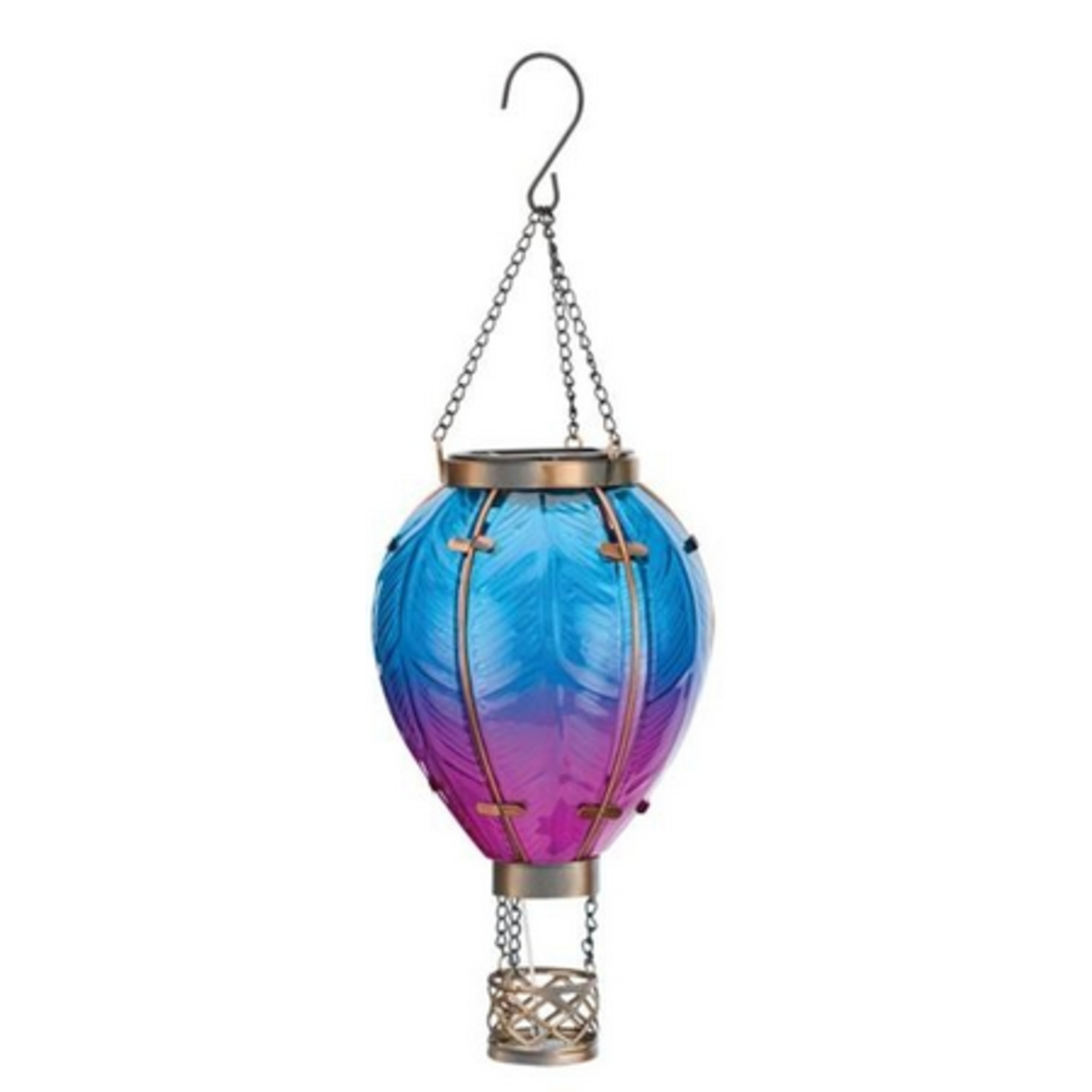 Hot Air Balloon Solar Lantern - Blue