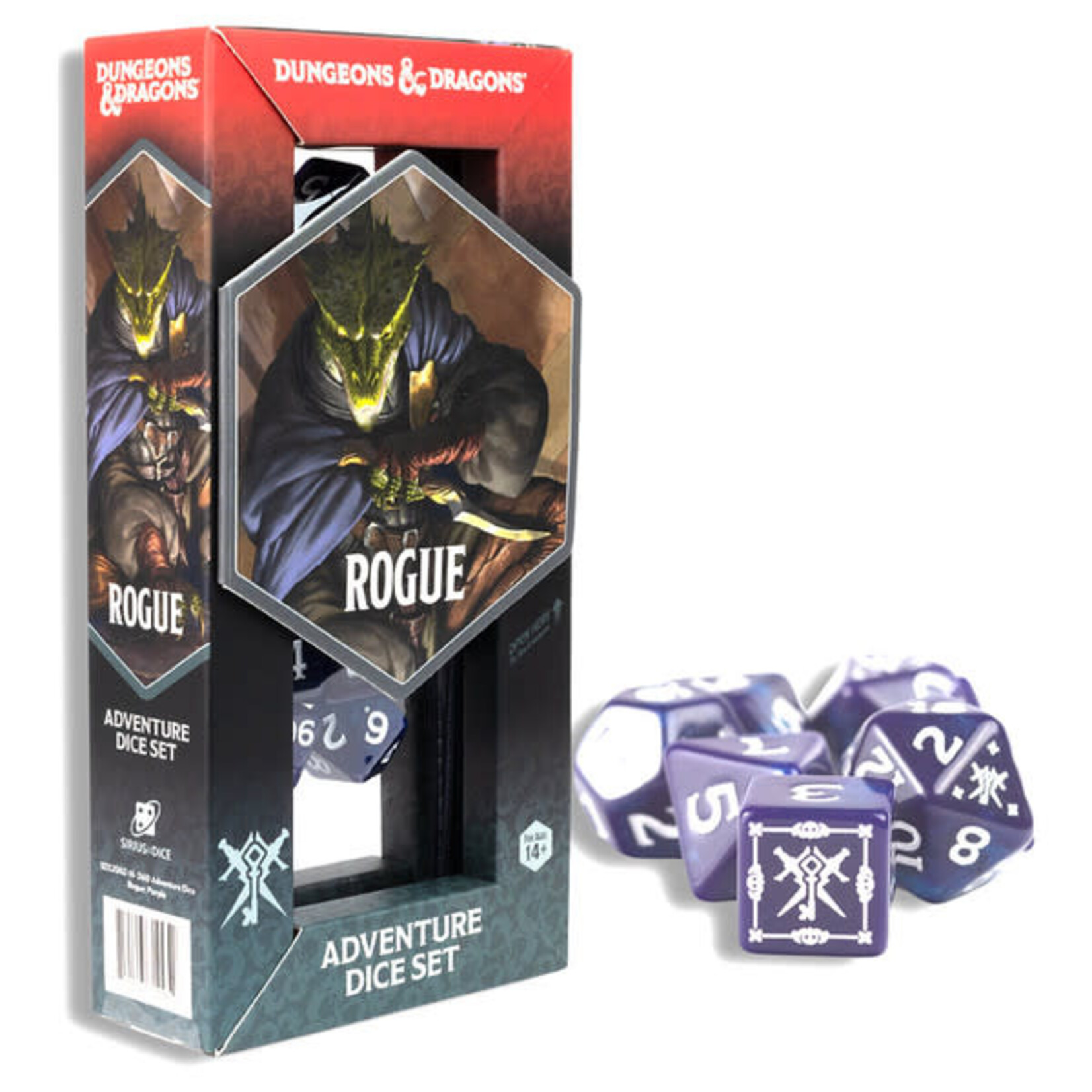 D&D Adventure Dice: Rogue 2025 Refresh (14 Purple Dice)