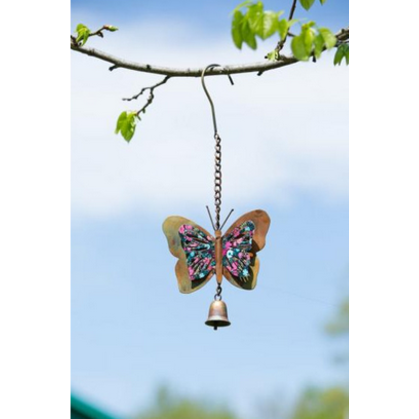 Multicolor Floral Butterfly Ornament