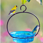 Cuban Bowl Hanging Bird Bath or Feeder - Blue
