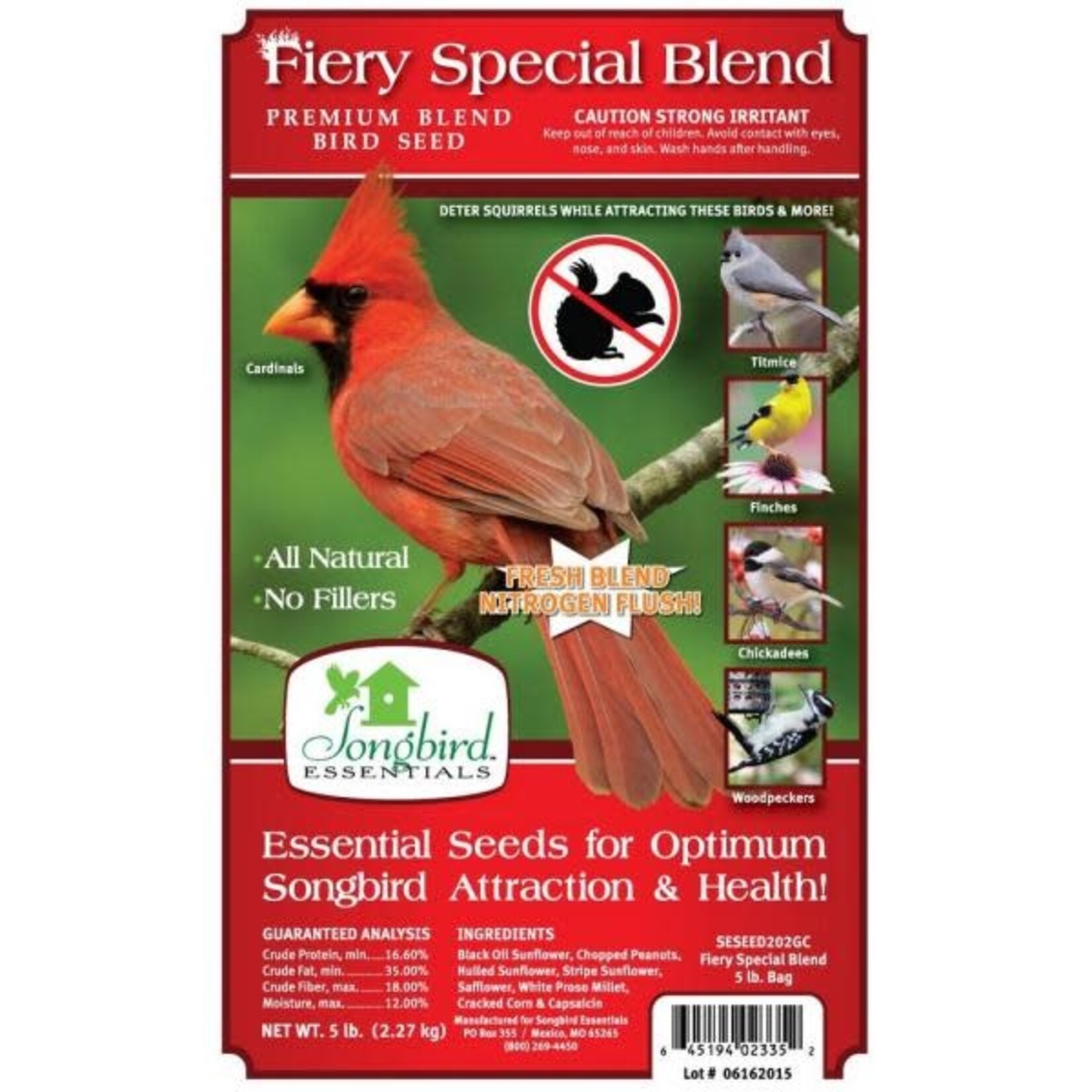 Bird Seed - Fiery Special Blend - 5 lbs