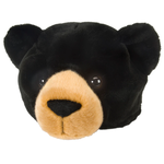 Plush Hat Black Bear