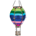 Regal Arts & Gifts Hot Air Balloon Solar Lantern - Multi Color Stripe