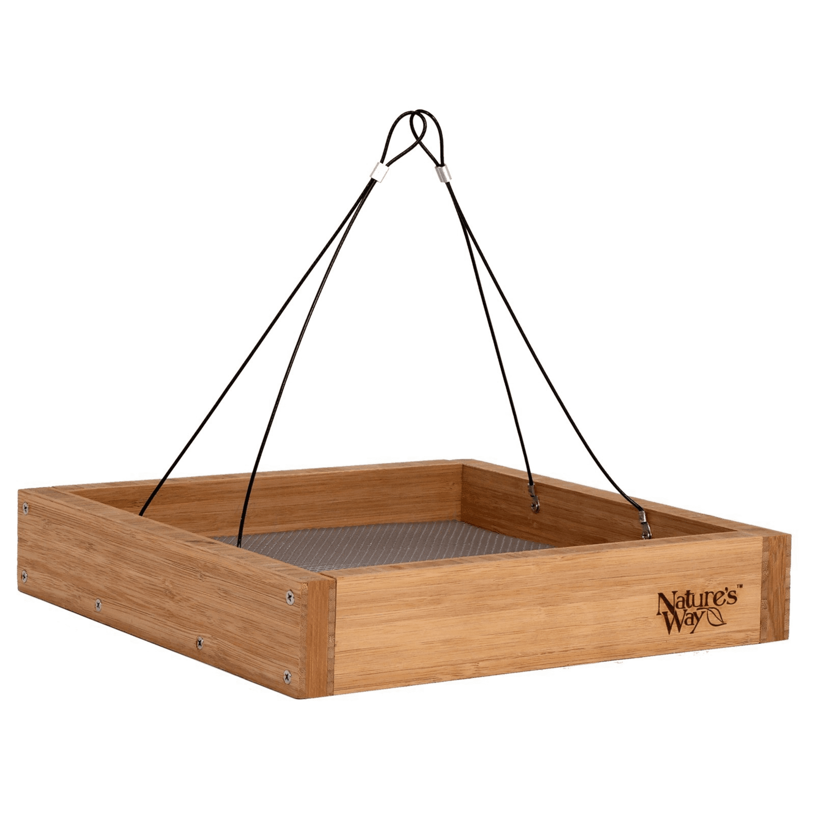 Hanging Tray Feeder - Bamboo