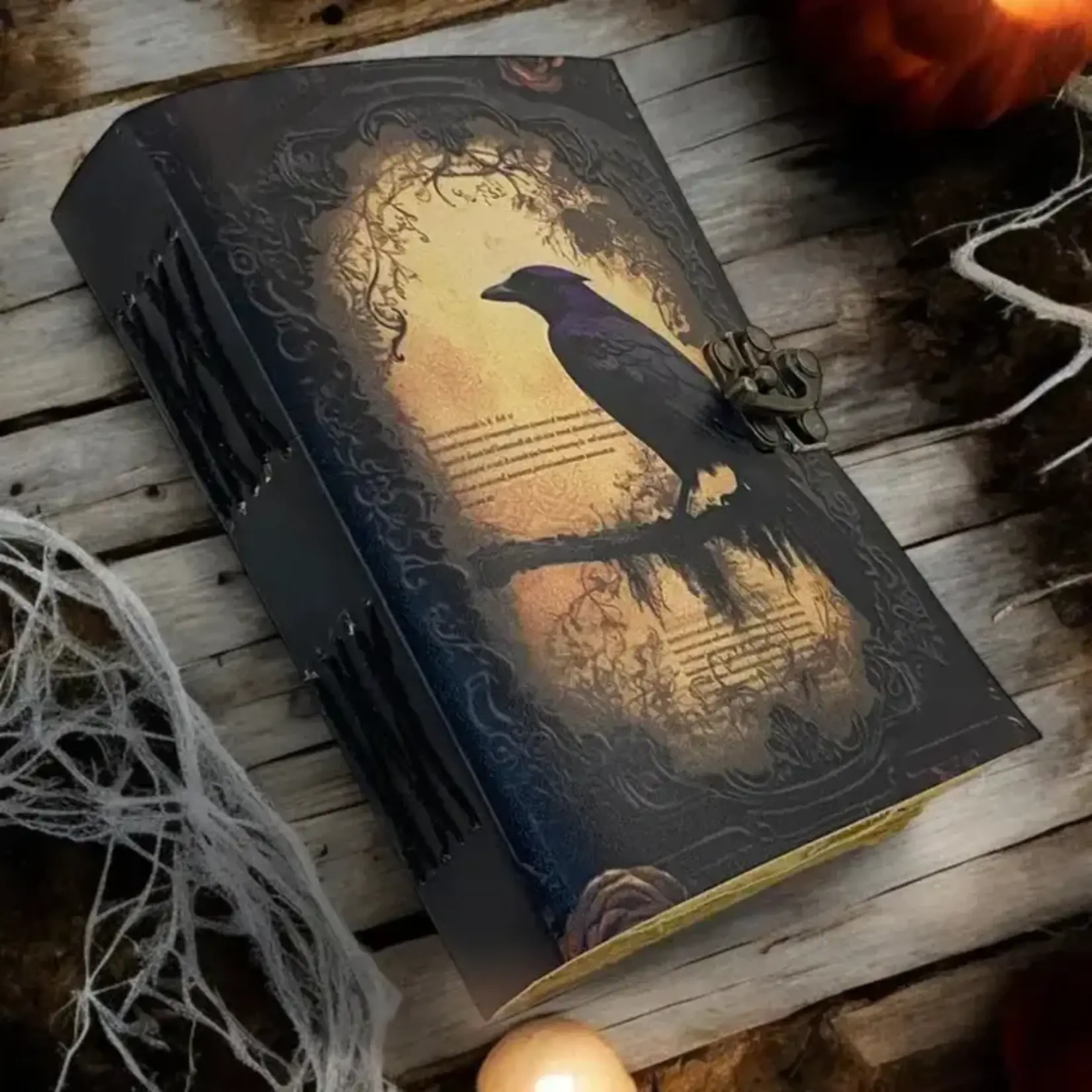 Billion Brothers Leather Journal: Vintage Blackbird Print 5 x 7