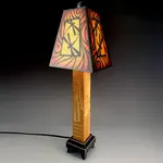 Lamp - Brown Dragonfly  - Brown Stoneware