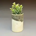Short Oval Vase - White