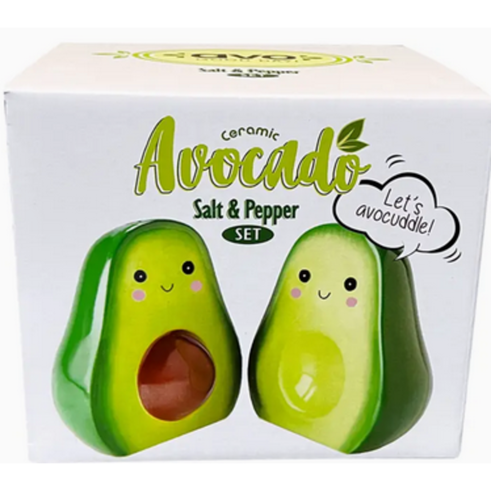 Salt and Pepper Shaker Set -  Avocado