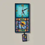 Wood Art Wall Clock - Always a Reason to Dance