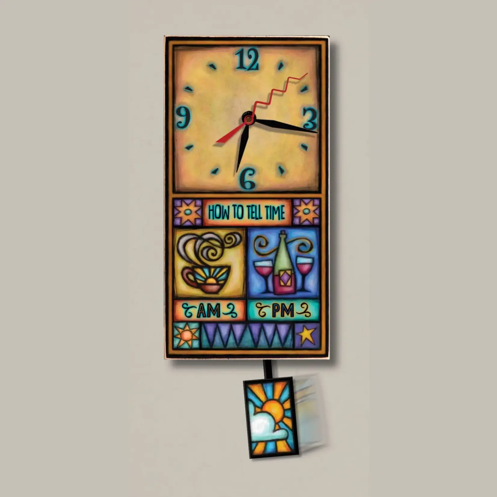 Wood Art Wall Clock - How to Tell Time