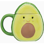 Mug -  Ceramic Avocado with Lid