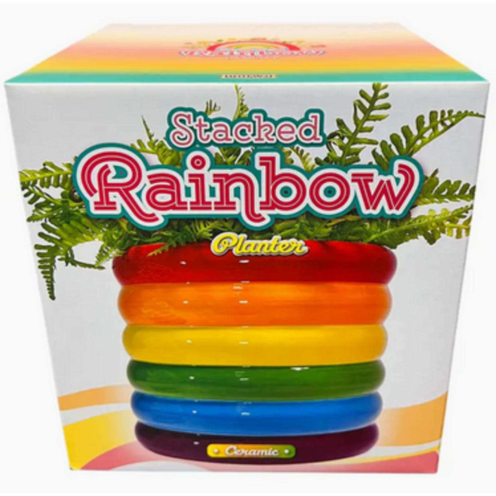 Planter -  Stacked Rainbow