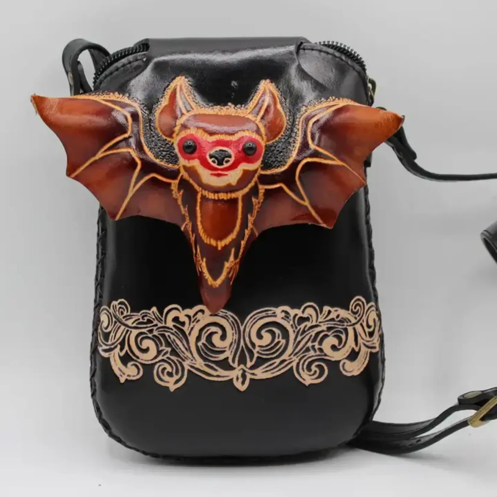 Sunflower Handmade Leather Inc Crossbody Bag - Leather Bat