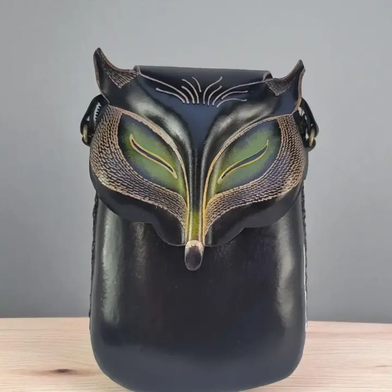 Sunflower Handmade Leather Inc Crossbody Bag - Leather Black Fox