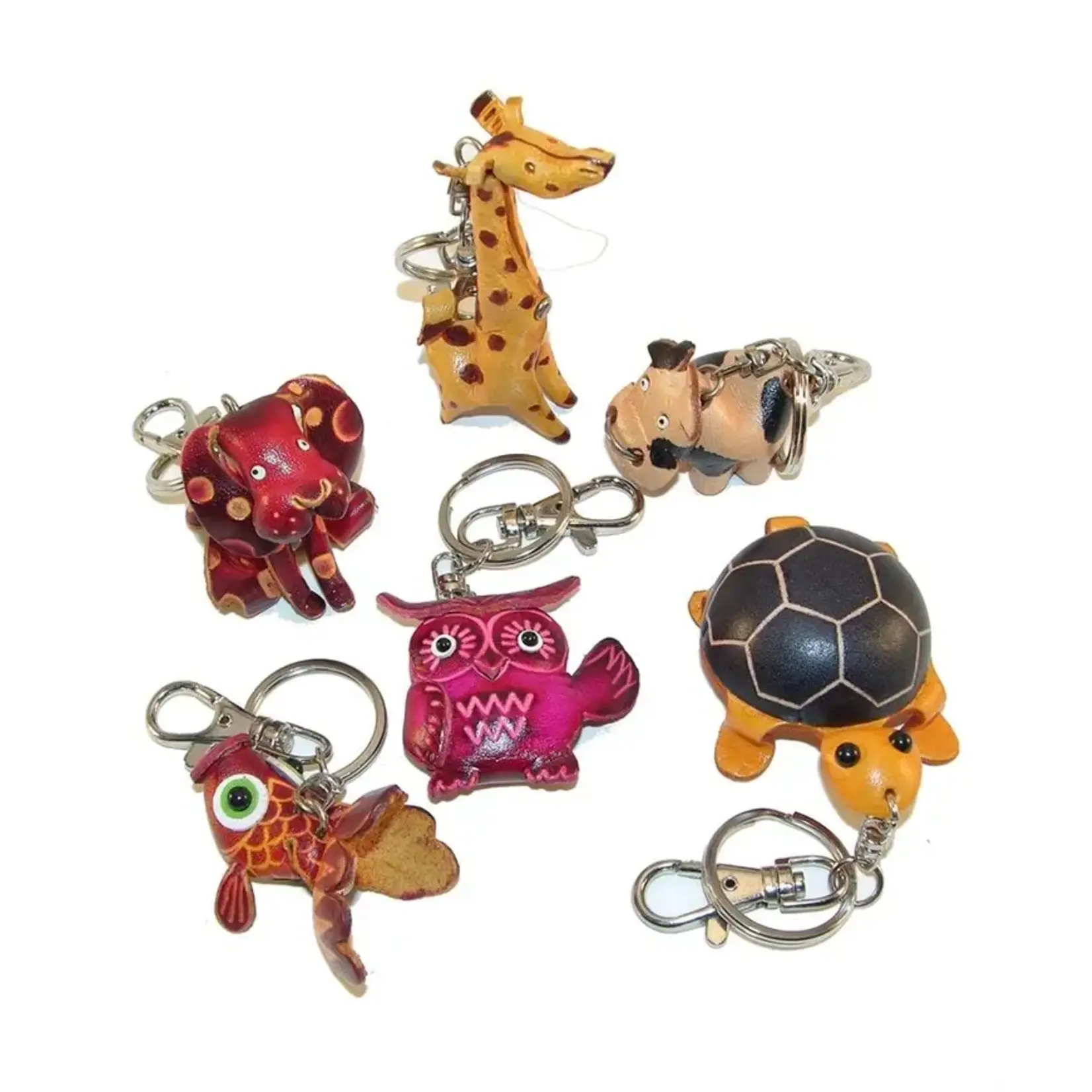 Sunflower Handmade Leather Inc Leather Animal Key Chains