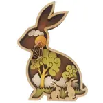 Shelf Sitter - Green Bunny