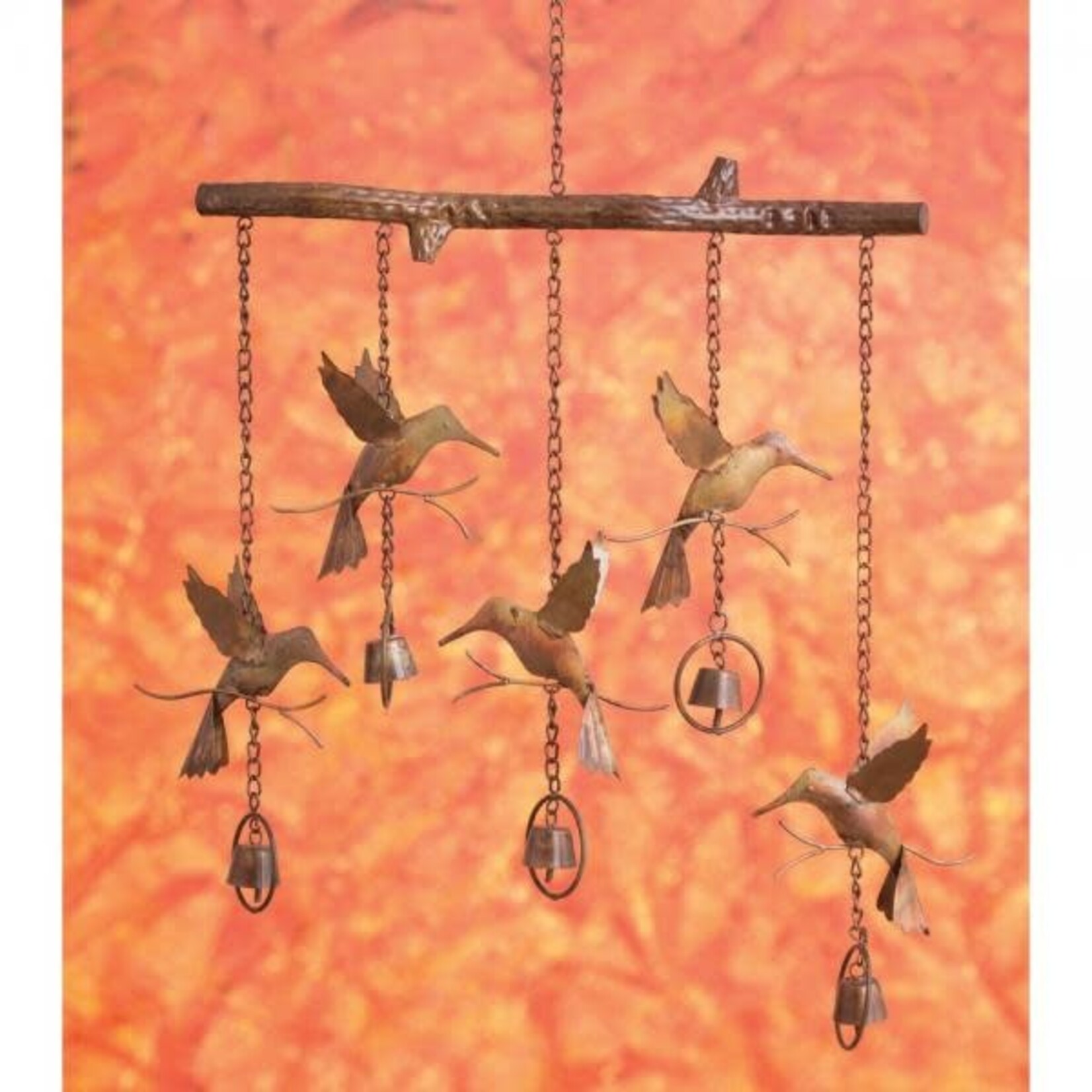 Chime - Flamed Branch and Hummingbird