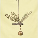 Chime - Flamed Dragonfly with Bell Ornament