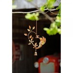 Flamed Hummingbird Heart Ornament