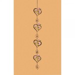 Multicolor Flowers on Heart Ornament